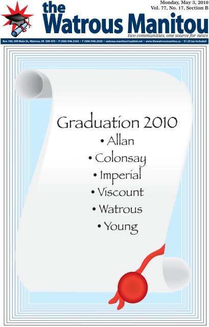 May 3, 2010 grad issue.pdf - Watrous Heritage Centre