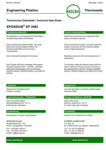 Epoxidur EP 3582 - Raschig