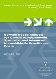 Service Needs Analysis for Clinical Nurse/Midwife Specialist and ...