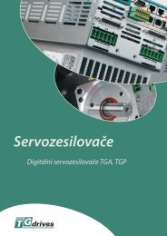 DigitÃ¡lnÃ­ servozesilovaÄe TGA 300 - TG Drives