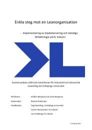 Enkla steg mot en Leanorganisation - Lean Forum