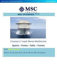 MSC Splendida - Agentia de turism travel4you.ro