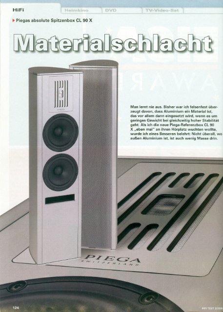 HiFi ~ Piegas absolute Spitzen box CL90 X