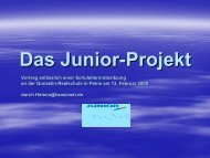 Das Junior- Projekt - Iwasinski