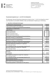 Pauschalpreisreglement fÃ¼r Selbstzahler (161 kB, PDF) - Spital Grabs