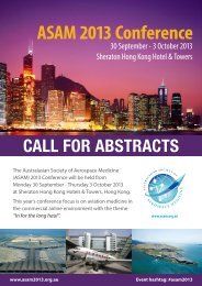 CALL FOR ABSTRACTS ASAM 2013 Conference