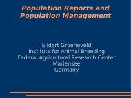 Population Reports and Population Management