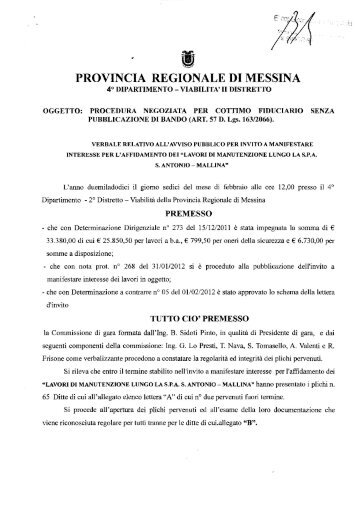 verbale di gara n. 831 - quadernidelvaldemone.it