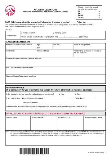 accident claim form