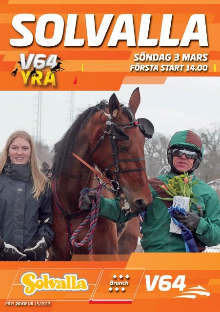 SÃƒÂ–NDAG 3 MARS - Solvalla