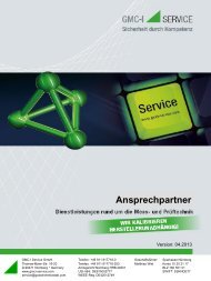 Ansprechpartner - GMC-I Service GmbH