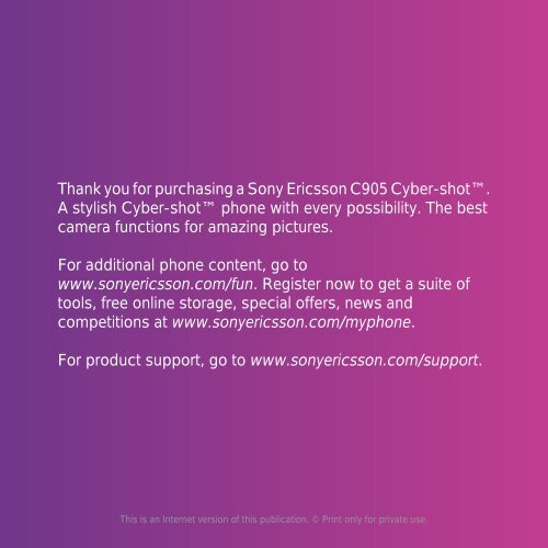 antivirus for sony ericsson c905 -panel phone