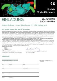 Update Vorhofflimmern - Klinikum Esslingen