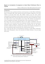 Report on investigation of manganese in Asaka Water Purification ...