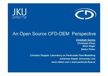 An Open Source CFD-DEM Perspective