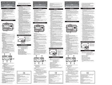 GUITAR & BASS AUTO TUNER GU40 OWNER'S MANUAL ... - Ibanez