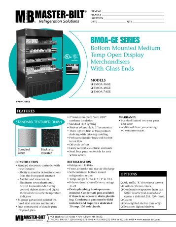 BMOA-GE SERIES - KCL Cutsheets