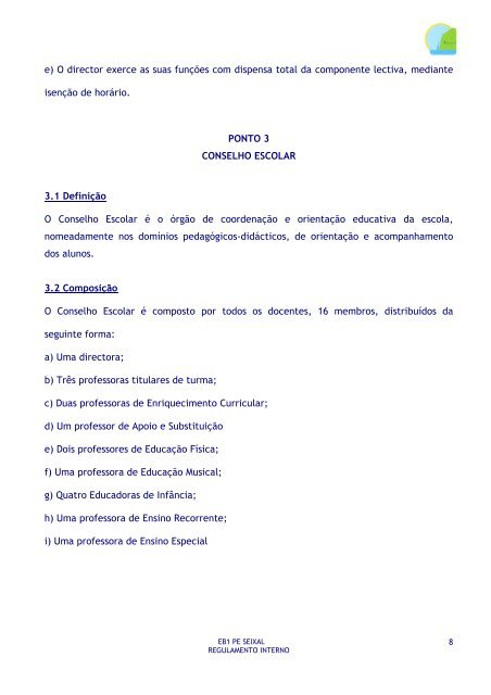 O Regulamento Interno ÃƒÂ© um documento que contÃƒÂ©m um conjunto ...