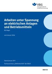 Arbeiten unter Spannung an elektrischen Anlagen und Betriebsmitteln