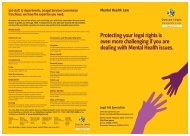 Mental Health Leaflet - Duncan Lewis