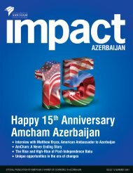 IMPACT AZERBAIJAN, 12th ISSUE - AmCham