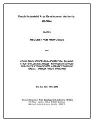 Ranchi Industrial Area Development Authority - Department of ...