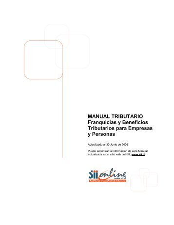 MANUAL TRIBUTARIO Franquicias y Beneficios Tributarios para ...