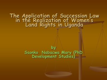 Statutory Laws and the Realization of Women's Property Rights in ...
