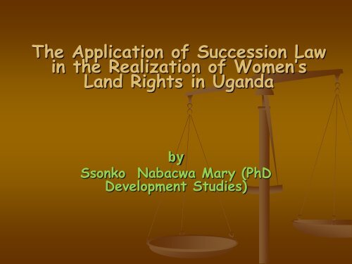 Statutory Laws and the Realization of Women's Property Rights in ...