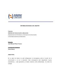 InformaciÃ³n bÃ¡sica del master - Gabinete de ComunicaciÃ³n y ...