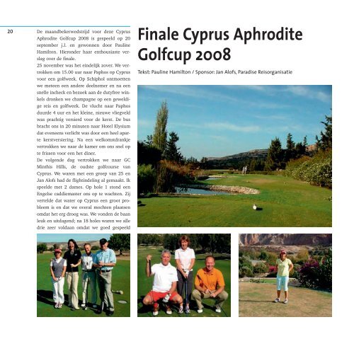 Dimples 75 - maart 2009.qxd - Westfriese Golfclub
