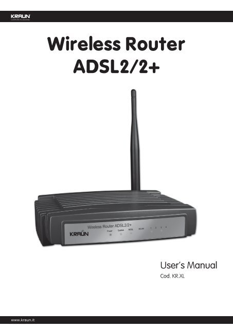 Wireless Router ADSL2/2+ - Kraun