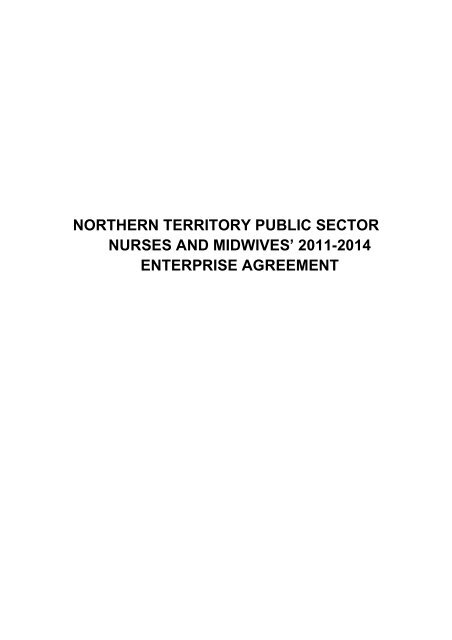 northern territory public sector nurses and midwives - Office of the ...