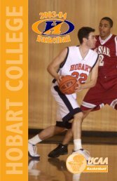 2003-04 Hobart Basketball Brochure - Hobart and William Smith ...