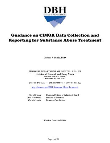 Guidance on ADA Data Collection and Reporting in CIMOR