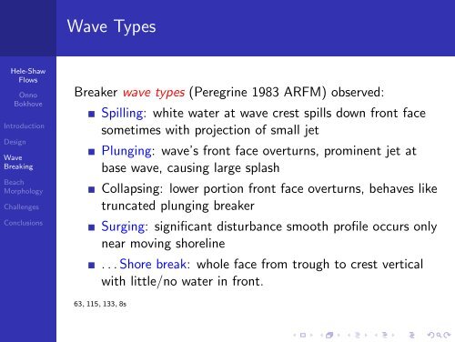 Multiphase Hele-Shaw Flows: from Beaches to Dredgers - School of ...