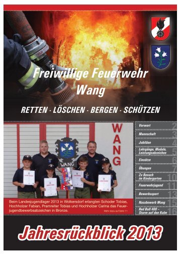 Jahresbericht der Freiwilligen Feuerwehr Wang - BFKDO Scheibbs