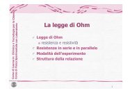 Legge di Ohm resistenza e resistivitÃ  Resistenze in serie e in ...