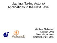 pbx_lua: Taking Asterisk Applications to the Next Level - Asterisk-ES