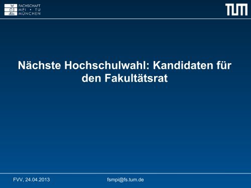 Folien (PDF) - Fachschaft Mathematik/Physik/Informatik