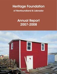 The Heritage Foundation of Newfoundland and Labrador - Tourism ...