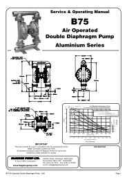 Service & Operating Manual B75 Air Operated ... - Blagdon Pump