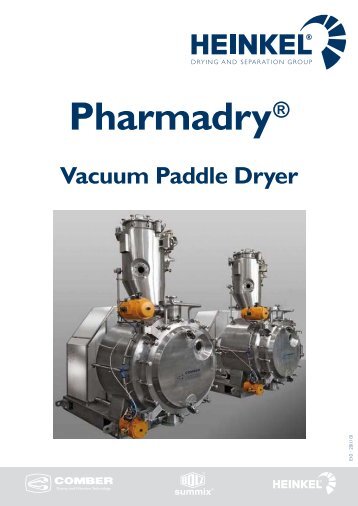 Pharmadry Vacuum paddle dryer - HEINKEL Drying & Separation ...