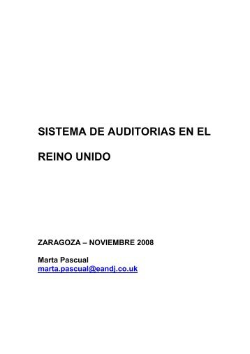 SISTEMA DE AUDITORIAS EN EL REINO UNIDO