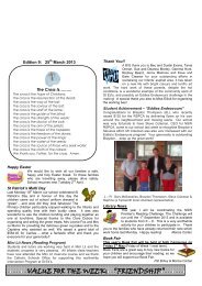 Newsletter Edition 9 2013 - St Edwards Primary School