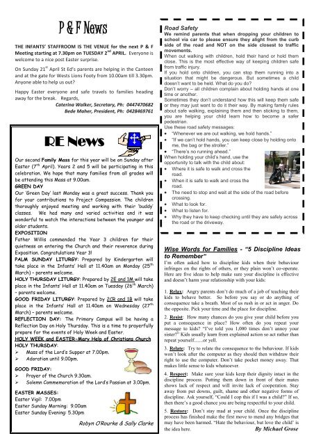 Newsletter Edition 9 2013 - St Edwards Primary School