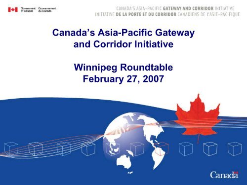 Canada's Asia-Pacific Gateway and Corridor Initiative