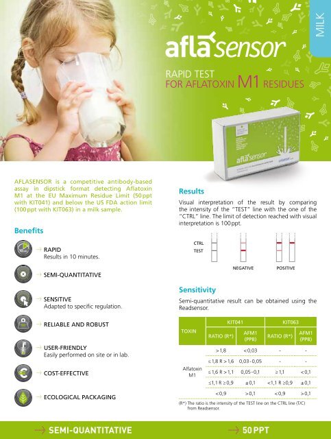 Dairy Aflasensor Leaflet - NOACK