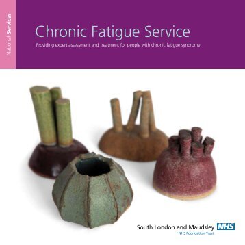 Chronic Fatigue Service booklet - SLaM National Services