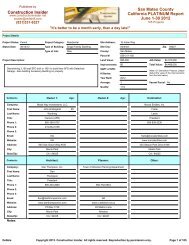 Construction Insider California PLATINUM Report San Mateo ...